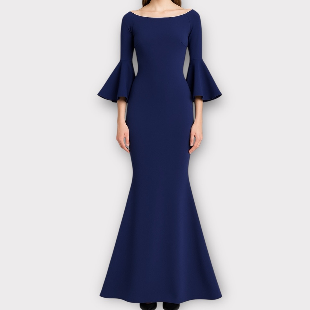 Chiara Boni Women’s La Petite Robe Dress Gown Size US 8 Designer Luxury Formal